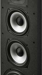 Polk Monitor XT70 Large Tower Speaker - Hi-Res Audio Certified, Dolby Atmos & DTS:X Compatible, 1" Tweeter, (2) 6.5" Dynamically Balanced Woofers, (2) 8" Passive Radiators (Single, Midnight Black)