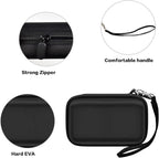 Travel Case for UCOMX for Nano/for Iseyyox/for LISEN/for RTOPS 3 in 1 Wireless Charger, Foldable Magnetic Charging Station Storage Holder Bag for Fast Charge Pad Cable and Adapter -Box Only (Black)
