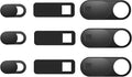 9 Pack(3 Large + 3 Medium + 3 Small) 0.03 inch Ultra Thin Webcam Cover Slide Camera Blocker Protect Your Privacy Security for MacBook Air, Laptop, iPad, iMac, PC, iPhone