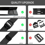 Under Desk PC Mount with Anti Scratch Sponge, Adjustable CPU Holder Bracket for Computer Tower (Black, Fixed)