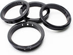 2-1/2"(63mm) Black Snap-in Knockout Insulating Bushing Grommets, Plastic Cable Hole Grommets for Wiring, Round Nylon Snap in Locking Electrical Wire Cord Hose & Tubing Bushings Grommets, 4pcs