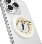 andobil [2025 Upgraded] Double-sided Magnetic Phone Grip for MagSafe [Sability Max] Strong Magnetic Phone Ring Holder Compatible with MagSafe Accessories, iPhone 16 Plus 15 14 13 12 Pro Max Mini White