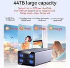IO Crest 2 Bay Tool Less Tray Hot Swappabe 2.5" 3.5" SATA Non Raid External USB 3.0 Enclosure SY-ENC50124