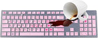 Keyboard Cover Skin for Dell KM636 KB216 KB216t KB216d KB216p Wired & Wireless Keyboard, Dell Optiplex 5250 3050 3240 5460 7450 7050, Dell Inspiron Desktop 24" 27" 5400 5490 7700 7790 3475 3670 3477