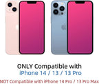 EGKimBa Privacy Screen Protector - Compatible with iPhone 16e, 14, 13 and 13 Pro 6.1 inch Gradient Colorful Electroplated Anti-Spy Anti-Blue Light Tempered Glass