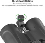 Binocular Tripod Adapter, Binocular Mount 1/4 Inch Threading Mount Aluminium (s1)