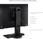 ViewSonic XG2431 24 Inch 1080p Gaming Monitor with 240Hz, 0.5ms, FreeSync Premium, NVIDIA G-Sync Compatible, Advanced Ergonomics, Eye Care, HDR400