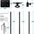 Ground Stake Mount for eufy Solocam S340/E30/S330,Reolink Argus PT 3MP/4MP/5MP,AOSU SE/Lite/Max,ANSQUE(GU01/SA01),SEHMUA,TP-Link Tapo Outdoor Pan/Tilt Wi-Fi,Cinnado B6 Security Cameras (Black)