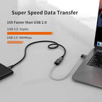 CableCreation Short USB 3.0 Extension Cable 1FT, Left Angle USB Male to Female Extender Cord, 90 Degree USB 3.0 for VR, PlayStation, Xbox, Keyboard, Space Gray 0.3M
