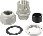 XHF 20 Pcs 1" IP68 Strain Relief Nylon Cord Grip Waterproof NPT Cable Glands Adjustable UL Listed and RoHS Compliant (Grey)