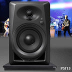Pyle Sound Dampening Speaker Riser Foam - Audio Acoustic Noise Isolation Platform Pads Recoil Stabilizer w/ Rubber Base Pad For Studio Monitor, Subwoofer, Loud Speakers - PSI15 (15 x 15 x 1.8 Inch)