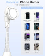 UBeesize 62'' Magnetic Selfie Stick Phone Tripod with Wireless Remote, Extendable Cell Phone Tripod Stand, Compatible with MagSafe, Cellphone Tripod for iPhone 15 14 13 12 and Android Phones White