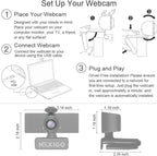 NexiGo N60 1080P Webcam with Microphone, Adjustable FOV, Zoom, Software Control & Privacy Cover, USB HD Computer Web Camera, Plug and Play, for Zoom/Skype/Teams, Conferencing and Video Calling
