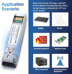 10Pcs Single Mode 10G SFP+ Fiber Module Network Transceiver, LR SM1310nm 10km, Duplex LC for Switch, Router, Firewall, Network Card, Media Converter etc