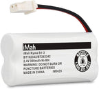 iMah BT162342/BT262342 2.4V 300mAh Ni-MH Cordless Phone Batteries Compatible with VTech CS6719 CS6114 CS6409 CS6419 CS6429 AT&T CL80112 EL52300 EL52400 Handset Telephone, Pack of 4