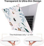 for MacBook Pro 13 Inch Case 2022 2021 2020 Release A2338 M2 M1 A2251 A2289, Plastic Hard Shell Case for MacBook Pro 13.3 inch with Touch Bar & Touch ID, Pink Peonies & Lilies