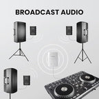 Avantree Audiplex - Wireless Audio Transmitter & Multiple Receivers Set for AV Receivers, Projectors, PA Systems, Hearing Assistant in Church, Broadcasts to 100 Multiple Headphones & Speakers