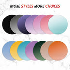 ITNRSIIET Mouse Pad Non-Slip Rubber Base Smooth Surface Stitched Edges Waterproof Durable Compatible with All Mice for Office & Gaming, Desk Accessory, Diameter 8.7 inch, Lilac Gradient