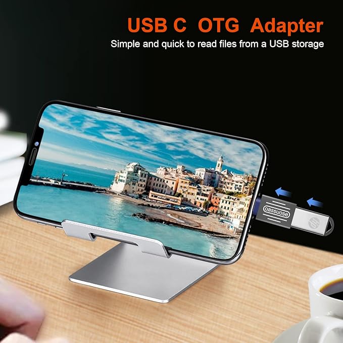 4-Pack USB C to USB Adapter [Gold-Plated],Type-C Male to USB 3.0 Female Adapter,Thunderbolt 3/4 to USB OTG Adapter for MacBook Pro 2020,iPad Pro 2020,MacBook Air 2020 and More Type C Devices (Grey)