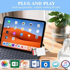 iPhone SD Card Reader USB C, Digital Camera Adapter iPhone 16, Trail Camera SD Card Reader USB C Memory Card Reader for iPhone 16/15/iPad/MacBook/iMac/Galaxy/Android