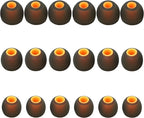 Earbud Replacement Tips Silicone Earbud Tips Ear Bud Covers Fit Most in-Ear Earbuds(Inner Hole 3.8mm -5.1mm) Headphone Rubber Tips Eartips 9 Pairs S M L