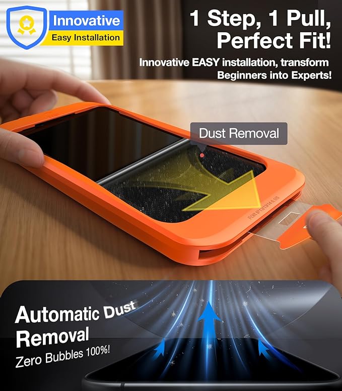 UltraGlass UNBREAK Top 9H+ Glass for iPhone 15 Pro Screen Protector [No.1 Military Grade Shatterproof & Longest Durable] Screen Protector 15 Pro Tempered Glass Full Coverage Easy Installation, 2 Pack