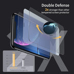 UNBREAKcable Screen Protector for iPhone 11/iPhone XR [2-Pack], Double Shatterproof Tempered Glass [Easy Installation Frame] [9H Hardness] [99.99% HD Clear] [Bubble Free] for iPhone 6.1 Inch