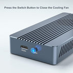 ACASIS 40Gbps M.2 NVMe SSD Enclosure, with Cooling Fan, TBU 405 Pro for M1 M2 Pro/Max, Compatible with Thunderbolt 4/3/USB3.2/3.1/3.0/2.0, M.2 Enclosure Support SSD 2280/2260/2242/2230 B+M M-Key