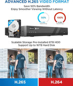 4COVR 4K PoE 32 Channel Security Camera System AI Human Vehicle Detection, 24Pcs 8MP IK10 Vandal-Proof Dome IP Camera IP67 with Mic, 4K UHD NVR 8TB HDD, Commercial Surveillance Outdoor, LY54AB8M3224