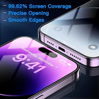 Uyiton Anti-Blue Light for iPhone 14 Pro Max Screen Protector - Unbreak-Glass Full Coverage Case Friendly Scratch Resistance 9H Tempered Glass Screen Protector for iPhone 14 Pro Max, 2 Pack