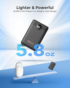 VEEKTOMX Mini Portable Charger 10000mAh, 22.5W Fast-Charging Portable Power Bank Ultra Slim & Lightweight 3 Output Ports Travel Battery Pack Compatible with iPhone/Samsung/One Plus, Travel Must-Have
