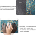 Almond Blossoms Van Gogh Mouse Pad, Oil Painting Flowers Mouse Mat, Square Waterproof Non-Slip Rubber Base MousePads for Office & Home Laptop