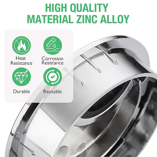 1 Pcs Desk Grommet 2-3/8" / 60 mm, Desk Cord Hole Cover, Cable Grommet Metal Zinc Alloy Materilal, Desk Hole Grommet for Home & Office Pc, Detachable Cable Cord Organizer-Bright Silver