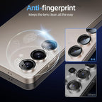 X-it Camera Lens Protector for Samsung S25 Plus, 9H Tempered Glass, Independent Metal Aluminum Edge Original Protection Design, Suitable for Phone Case, Anti-scratch, Anti-reflective,PinkGold