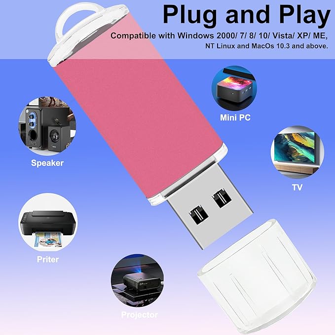 2GB USB Flash Drive 10 Pack Nicepicten USB 2.0 Thumb Drives Metal Jump Zip Drive Memory Stick Pendrive Memoria USB 2 GB with 10PCS Lanyard Label - Mixcolor 10 X 2GB Flash Drives