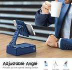 JTEMAN Gifts for Men Women,Cell Phone Stand with Bluetooth Speaker,Cool Tech Gadgets,Unique Birthday Gifts for Men Husband Mom Dad-Blue