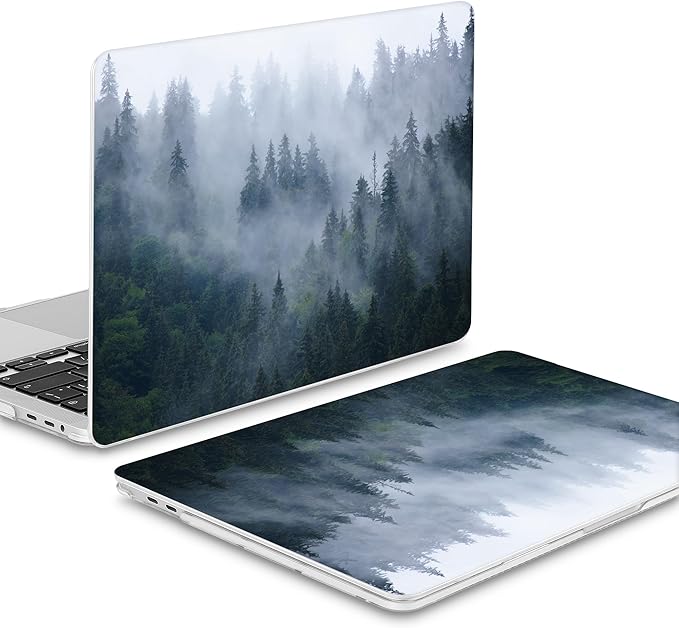 Mektron for MacBook Pro 16 inch Case A2141 Release 2019 2020, Soft-Touch Plastic Hard Case Cover 16-inch Pro Retina Display with Touch Bar fits Touch ID, Fir Forest