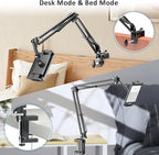 Metal Tablet Holder for Kindle Reading in Bed, Easy Adjust Hands Free Lazy Arm Mount for Kindle Accessories, Gifts for Readers