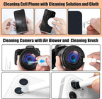 walrfid Laptop Phone Screen Cleaner Kit, Computer Keyboard Brush Cleaning Spray for iPhone AirPods MacBook iPad, 20-in-1 Electronic Device Clean Tool for Camera Earbud Car Screens (White)