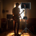 Professional Studio Recording Microphone Isolation Shield, Pop Filter,High density absorbent foam is used to filter vocal. Suitable for Blue Yeti and other condenser microphones (AO-504 With Stand)