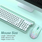VEGCOO Wireless Gaming Mouse, C30 Silent Click Wireless Rechargeable Gaming Mouse with Double-Click Key and Colorful LED Lights, 3 Level Adjustable DPI for Gaming and Working (Blue)