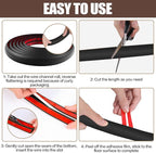 Floor Cord Cover Self Adhesive Cord Hider,10FT Cable Management, Extension Strip Protector for Wires, Prevent Cable Trips for Offices, Gyms, Exhibitions Cavity:0.47"(W) x 0.35"(H) Black