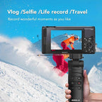 AODELAN Wireless Shooting Grip Tripod with Remote Control for Vlogging, for Sony ZV-E10,ZV-1F, ZV-E10 II, a6100, a6400, a6600, a7 III, a7R III, a7R IV, a9, a9 II, Replace Sony GP-VPT2BT