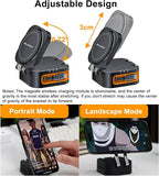 Retractable 3 in 1 Charging Station for Apple, 15W Fast for Magsafe Foldable Magnetic Wireless Charging Stand with Retractable Cable, for Travel, for iPhone 16/15/14/13, Apple Watch, AirPods