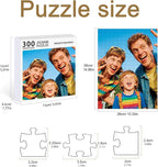Personalized Photo Puzzle with Glossy Finish – Custom Jigsaw Puzzle 120/200/300/500/1000/1500 Pieces for Family, Couples, Pets, Birthdays, and Weddings (300-Vertical)