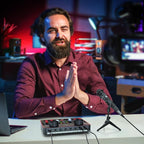 Podcast Equipment Bundle for 2 Mic Tiktok Video Content Creator Kit, Audio Interface DJ Mixer Sound Card/Board Condenser Microphone for Studio Smartphone/PC/Laptop Broadcast Recording/Live Stream