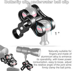 MINIFOCUS 2PCS 1'' Aluminum Ball Clamp Mount for Underwater Diving Light Arms Tray System, Photography Diving Camera, 360° Clip Adapter Bracket for Action Camera Flashlight Arms System