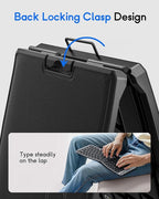 MoKo Ergonomic Foldable Keyboard, Split Portable Folding Bluetooth Keyboard for Business Travel, Ultra Slim Rechargeable Wireless Keyboards for iOS/Android/Windows Tablet PC Smartphone