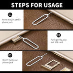 16 PCS Sim Card Removal Tool, Sim Ejector Tool, Comes with 50 Pieces of Mobile Phone Dust Plugs Type-C Data Plugs, Small and Portable, Available for All Mobile Phones