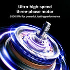 JISULIFE Table Fan Pro3, 3-IN-1 Turbo Oscillating Fan with RGB Light, 100-Speed Adjustable, 10000mAh Rechargeable Battery, Powerful Airflow for Desktop/Office/Bedroom, Gifts for Men/WoMen
